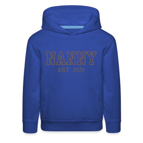 Nanny Est. 2025 (Brown Font) - Kids‘ Premium Hoodie