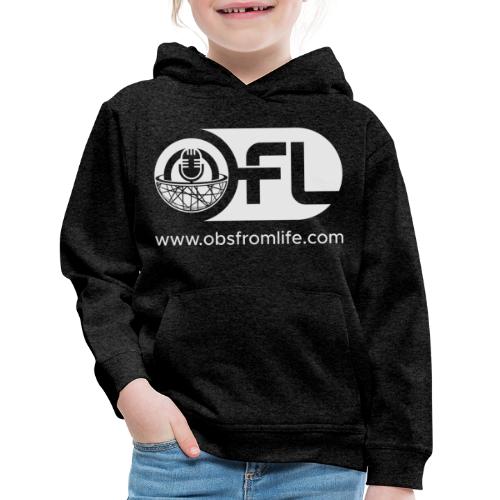 Observations from Life Logo with Web Address - Kids‘ Premium Hoodie