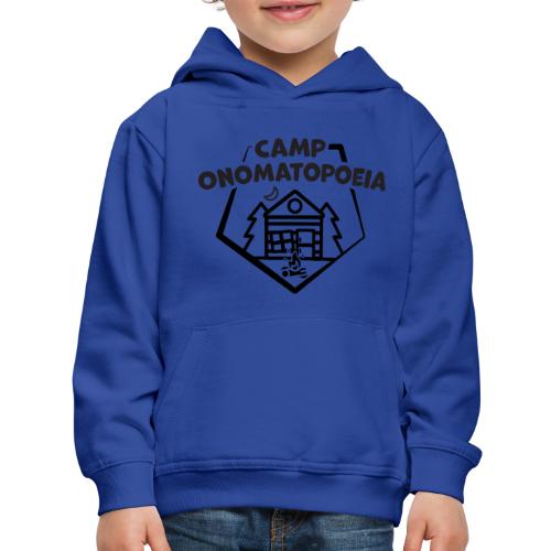 Camp Onomatopoeia Black - Kids‘ Premium Hoodie