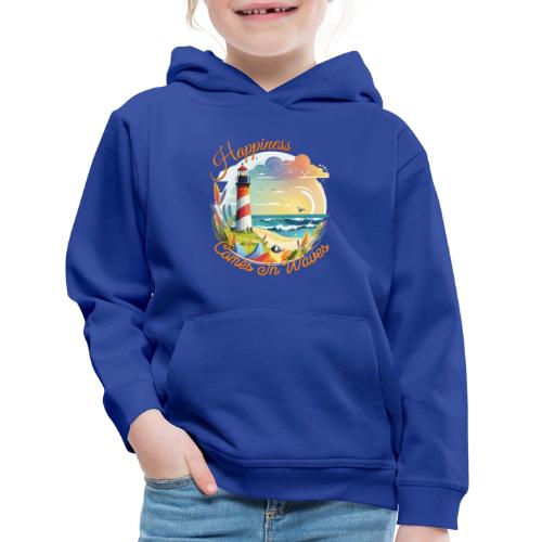 Happiness Comes In Waves - Kids‘ Premium Hoodie