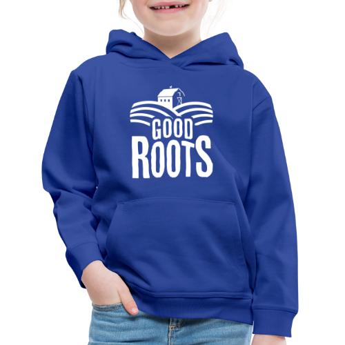Good Roots Logo White - Kids‘ Premium Hoodie