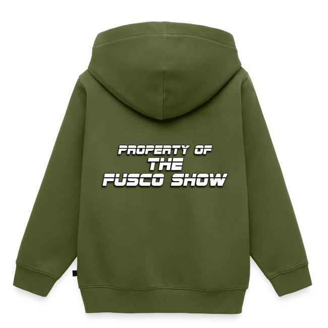 Producer Jay on Dartboard with Fusco Show back