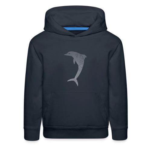 dolphin art deco - Kids‘ Premium Hoodie