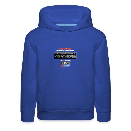 Gravestone Mystery - Front & Back - dark fabric - Kids‘ Premium Hoodie