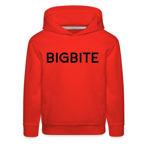 BIGBITE logo red (USE) - Kids‘ Premium Hoodie