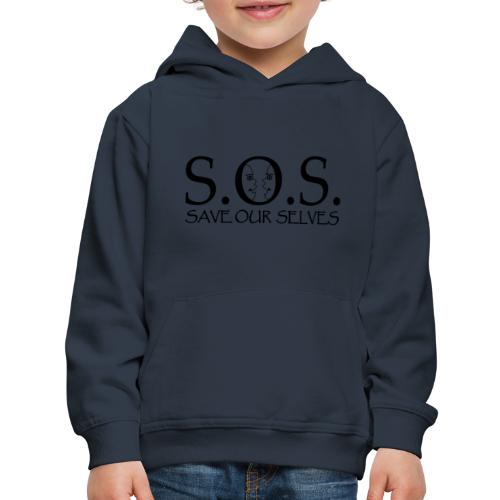 SOS Black on Black - Kids‘ Premium Hoodie