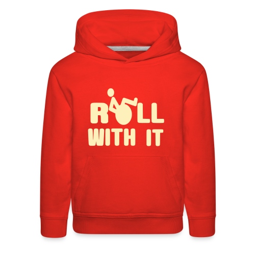 This is how a wheelchair user roll with it - Kids‘ Premium Hoodie