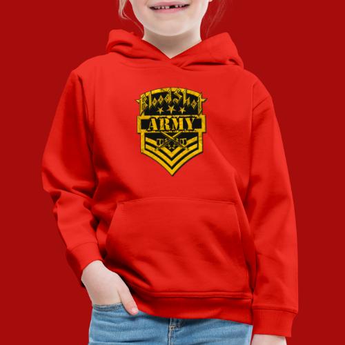 BloodShot ARMYLogo Gold /Black - Kids‘ Premium Hoodie