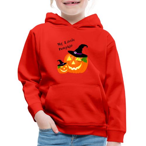 My Little Pumpkin in a Witches Hat - Kids‘ Premium Hoodie