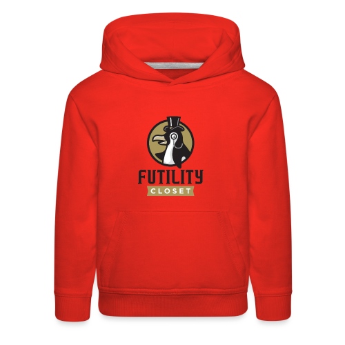Futility Closet Logo - Color - Kids‘ Premium Hoodie