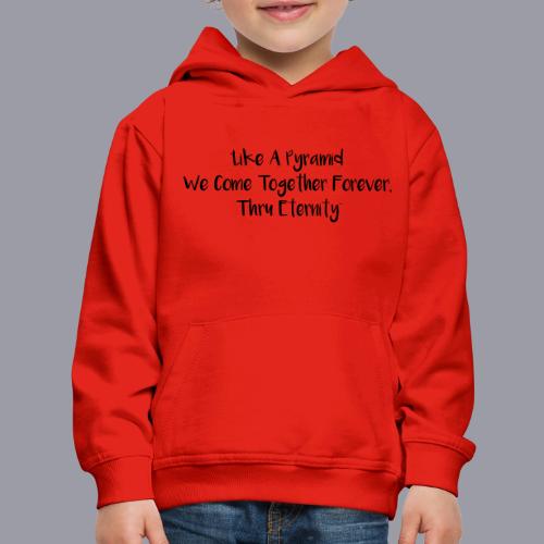 TOGETHER FOREVER (BLACK PRINT) - Kids‘ Premium Hoodie