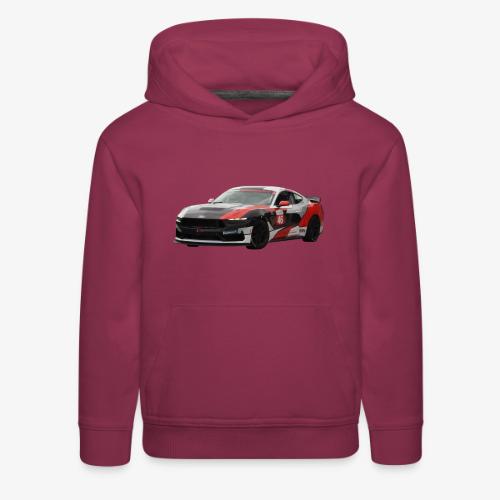 Red White and Black Mustang Racecar - Kids‘ Premium Hoodie