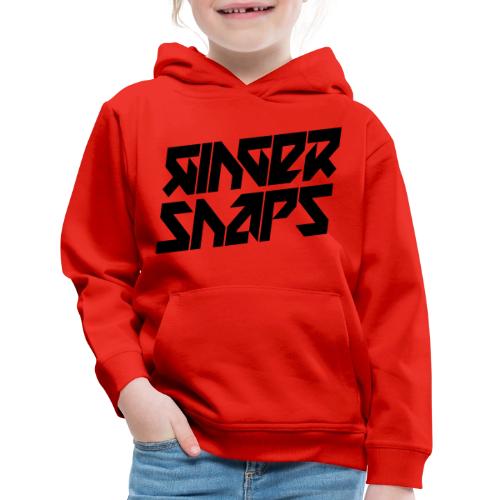 Ginger Snap5 logo (two lines black) - Kids‘ Premium Hoodie