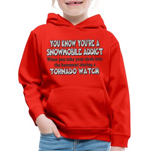 Snowmobile Tornado Watch - Kids‘ Premium Hoodie