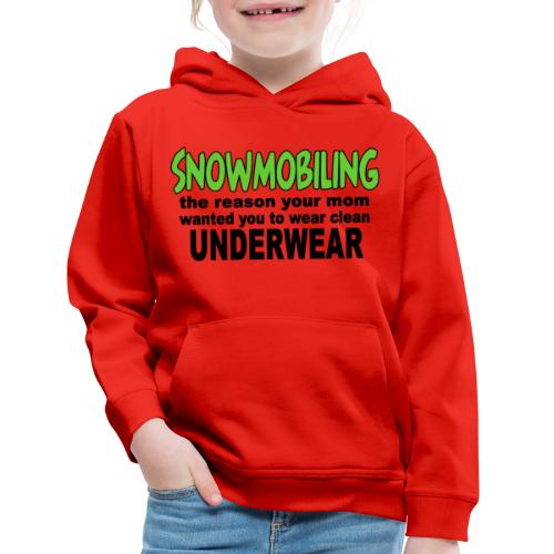 Snowmobiling Underwear - Kids‘ Premium Hoodie