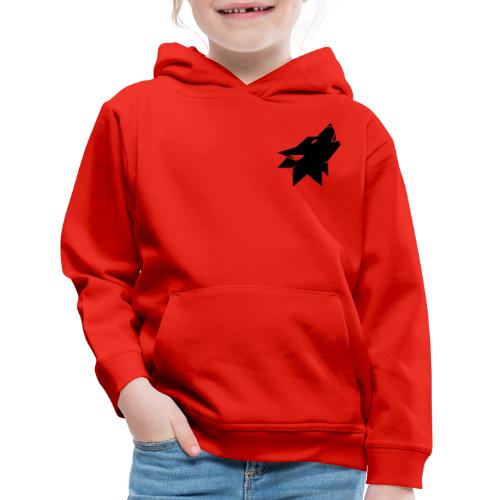 Red Wolf Black Logo - Kids‘ Premium Hoodie