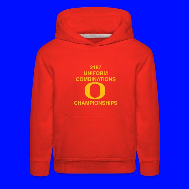 2187 UNIFORM COMBINATIONS O CHAMPIONSHIPS