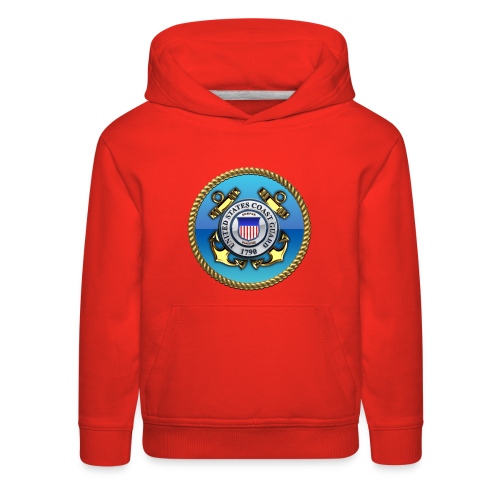 US Coast Guard (USCG) Emblem - Kids‘ Premium Hoodie