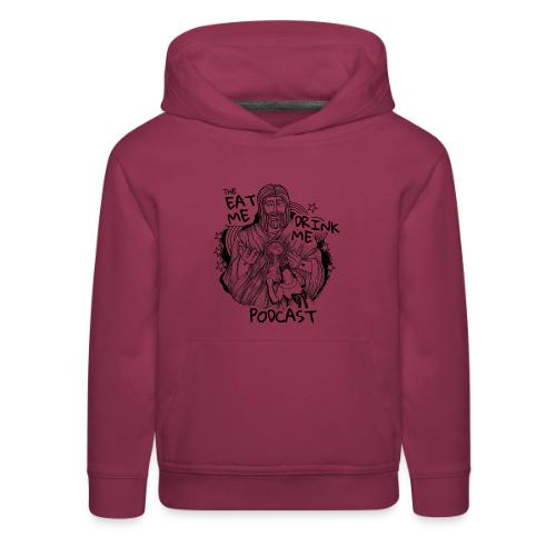 Eat Me Drink Me Podcast revamped logo - Kids‘ Premium Hoodie