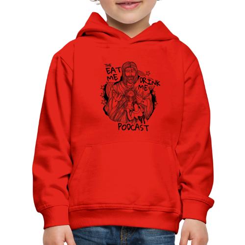 Eat Me Drink Me Podcast revamped logo - Kids‘ Premium Hoodie