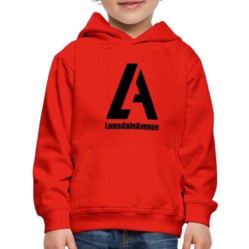Lonsdale Avenue Logo Black Text - Kids‘ Premium Hoodie