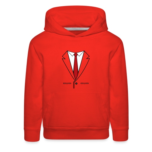 Suit and Red Tie - Kids‘ Premium Hoodie