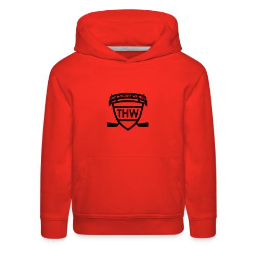 The Hockey Writers Distressed Logo - black - Kids‘ Premium Hoodie