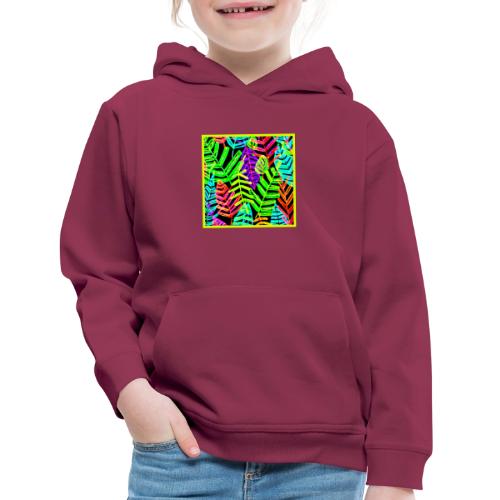 Glowing Leaf Pattern Design - Kids‘ Premium Hoodie