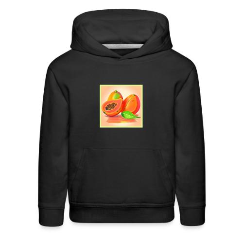 Sliced Papaya Freshness - Kids‘ Premium Hoodie