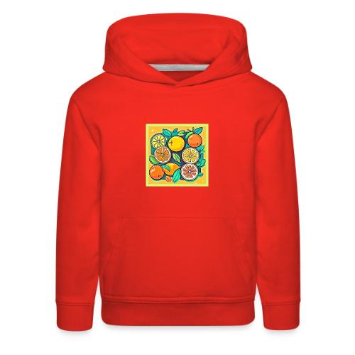 Citrus Fruit Art Design - Kids‘ Premium Hoodie