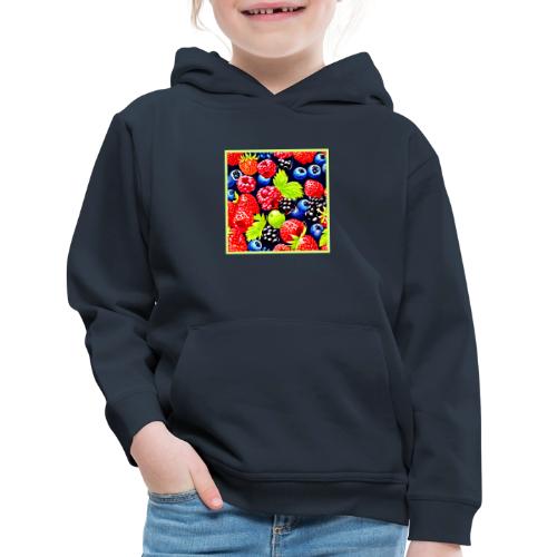 Colorful Berry Medley Design - Kids‘ Premium Hoodie