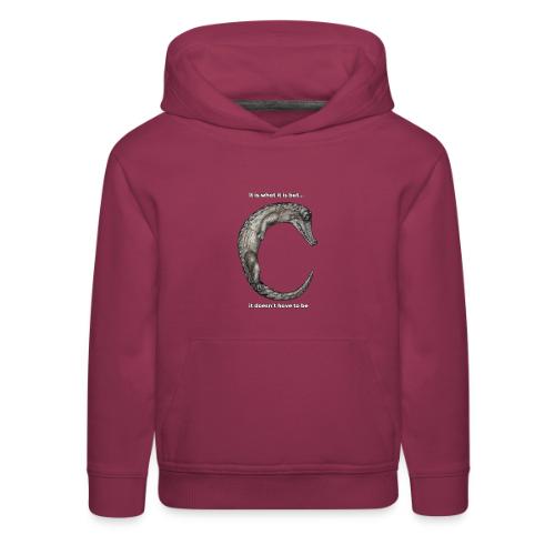 croc with text - Kids‘ Premium Hoodie