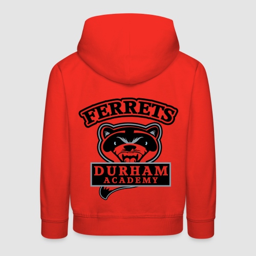 durham academy ferrets logo black - Kids‘ Premium Hoodie