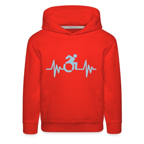 Wheelchair user with a heartbeat * - Kids‘ Premium Hoodie