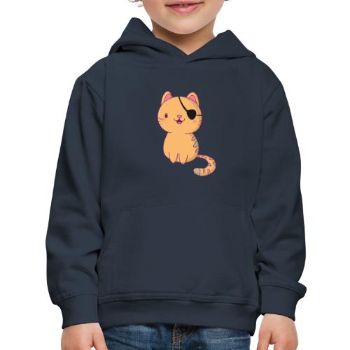 Cat with 3D glasses doing Vision Therapy! - Kids‘ Premium Hoodie