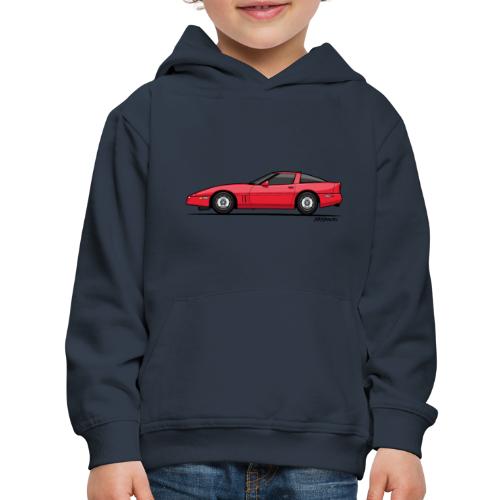 Red American C4 Coupe - Kids‘ Premium Hoodie