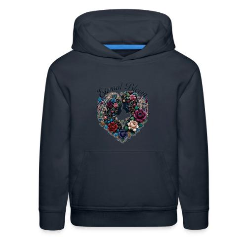 Eternal Bloom Embrace T-Shirt - Kids‘ Premium Hoodie