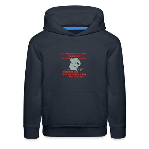 Elephant in the Room Meme - Kids‘ Premium Hoodie