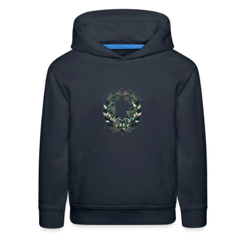 Crowned by Your Love Forever Laurel Wreath T-Shirt - Kids‘ Premium Hoodie