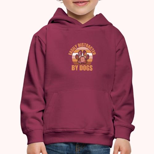 Easily Distracted By Dogs - Kids‘ Premium Hoodie