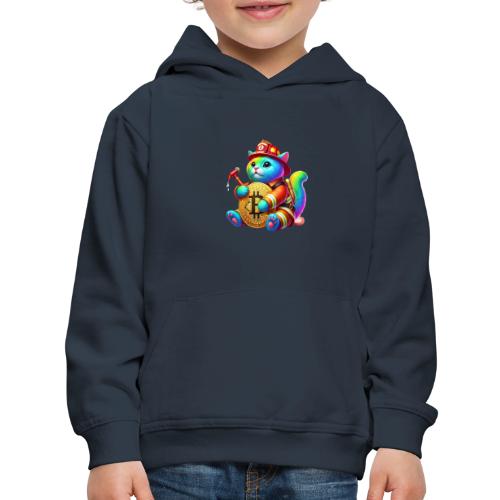 Reneck ColoredCryptoCat Fireman - Kids‘ Premium Hoodie