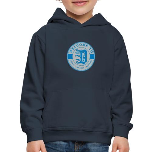 WELCOME TO THE D BADGE BLUE SILVER - Kids‘ Premium Hoodie