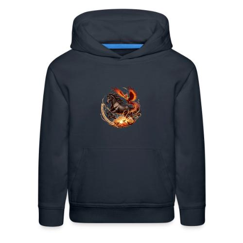 Year of the Horse Phoenix T Shirt, Lunar NY Gift - Kids‘ Premium Hoodie