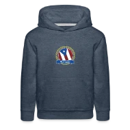 Borinquen Happy Holi Color Framed Borinquen Flag - Kids‘ Premium Hoodie