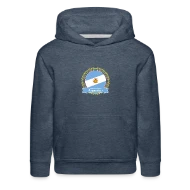 Argentina Happy Holi Color Framed Argentina Flag B - Kids‘ Premium Hoodie