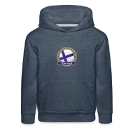 Finland Happy Holi Color Framed Finland Flag Banne - Kids‘ Premium Hoodie