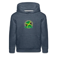 Jamaica Happy Holi Color Framed Jamaica Flag Banne - Kids‘ Premium Hoodie