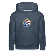 Puerto Rico Happy Holi Color Framed Puerto Rico - Kids‘ Premium Hoodie
