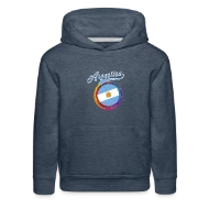 Argentina Sports Holi Color Framed Argentina Flag - Kids‘ Premium Hoodie