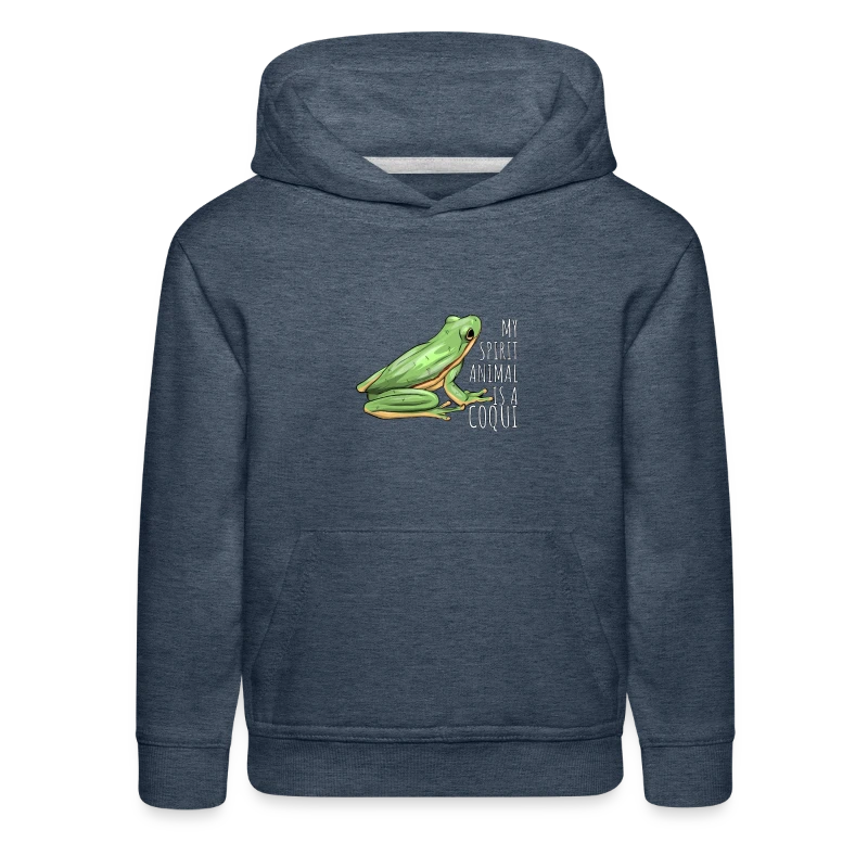 My Spirit Animal is a Coqui Boricua Puerto Rico Re - Kids‘ Premium Hoodie